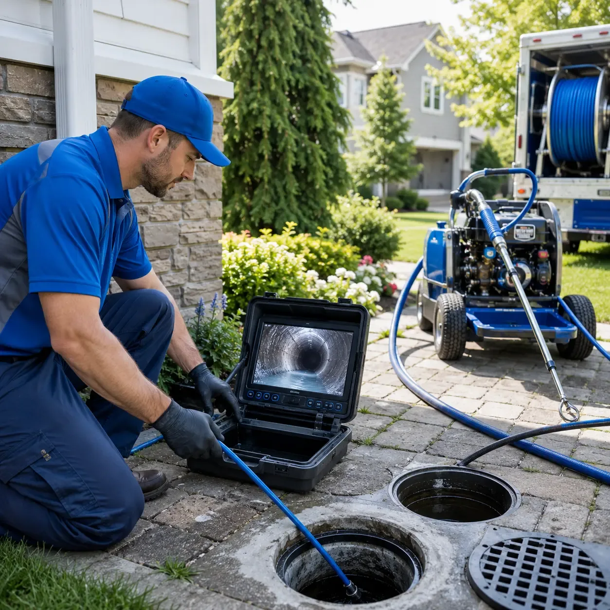 Outdoor drain cleaning professionals serving Hawk Run, PA